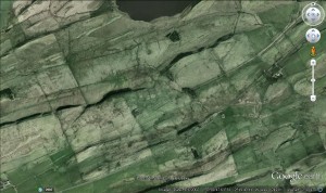 Housesteads and Hadrians Wall from 3km