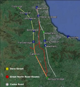 Dere St- Great North Road- Cades Road